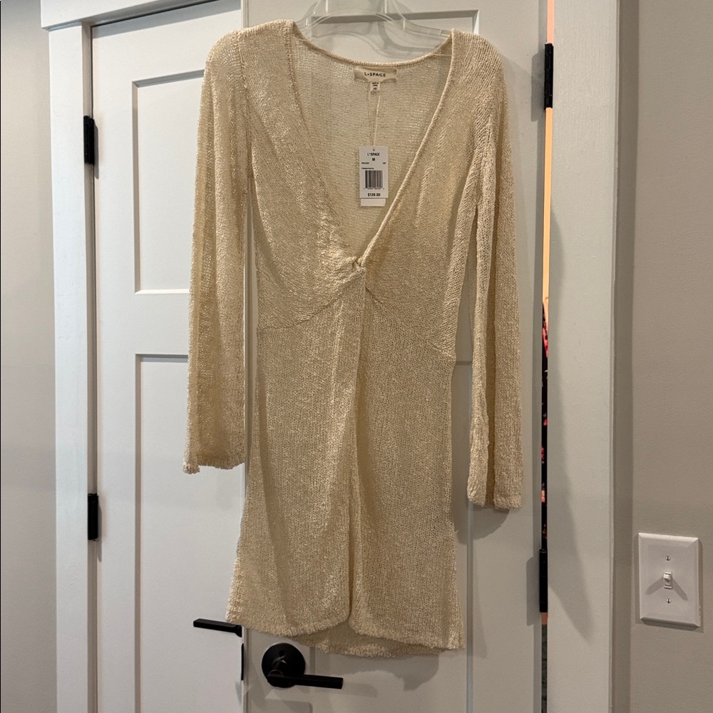 L*Space Cream Swim Coverup